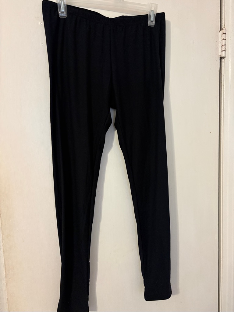 Brand New Blk Stretch Leggings Large